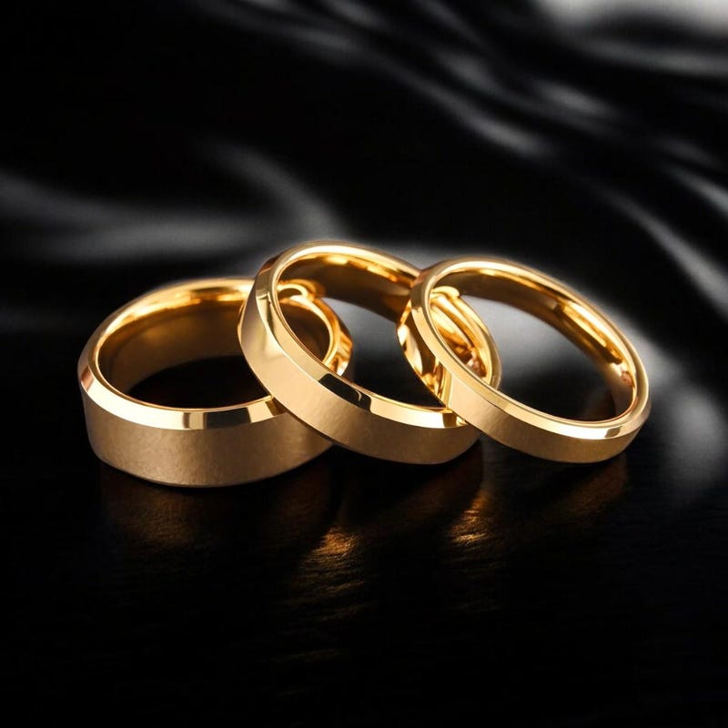 Scratch-Resistant 8mm/6mm/4mm Tungsten Ring, Men’s & Women’s Classic Wedding Band, Daily Wear Jewelry